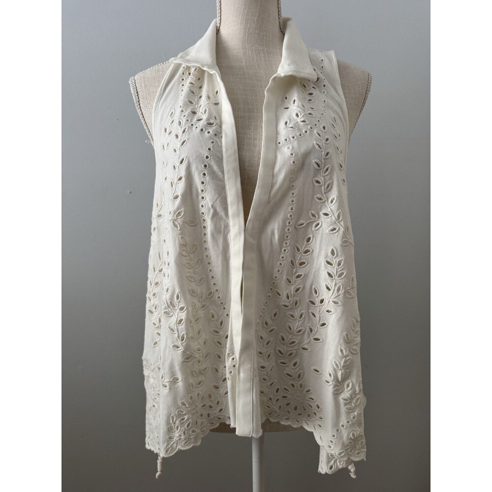 NEW Anthropologie‎ Forever That Girl Eyelet Blouse Sz Small Boho Festival